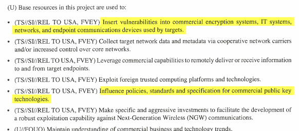 Part of leaked document