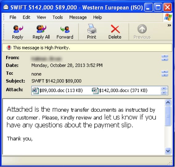 Malware campaign