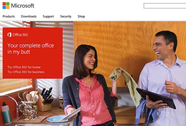 Microsoft Office in my butt