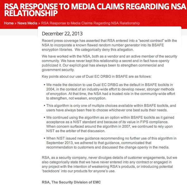 RSA response