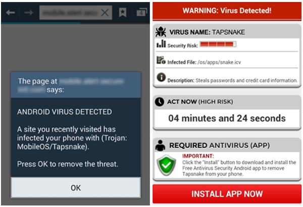 Virus Warnung Android