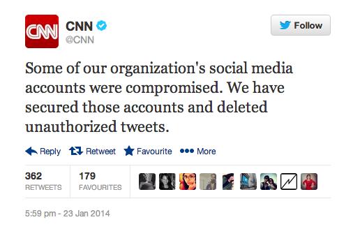 CNN confirms hack