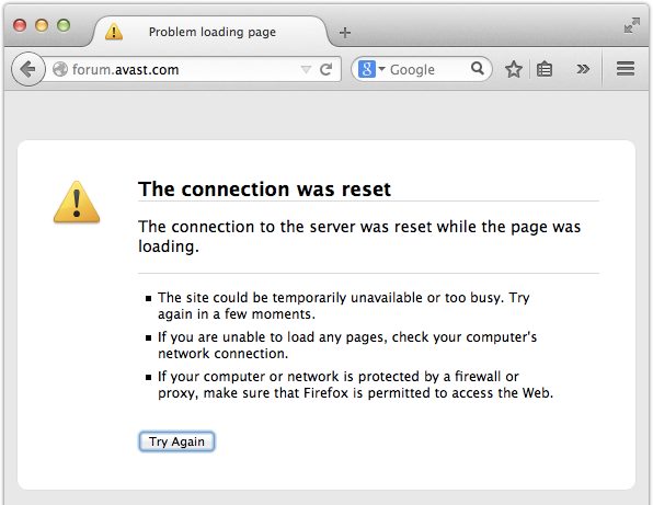 Avast forum down