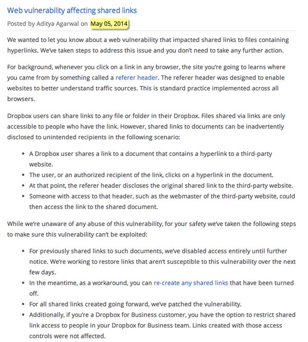 Dropbox blog