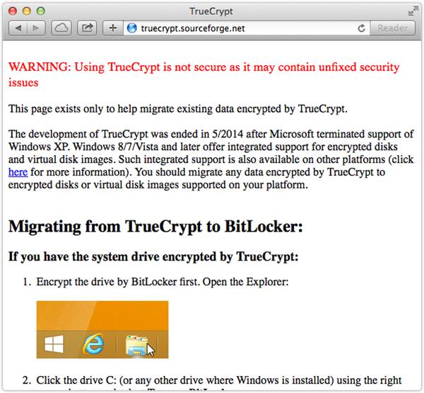 TrueCrypt website