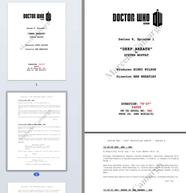 Doctor Who script
