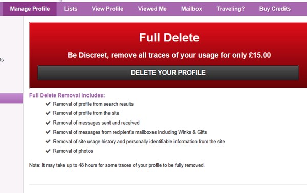 Full delete dialog