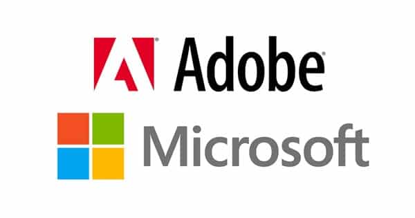 Microsoft and Adobe