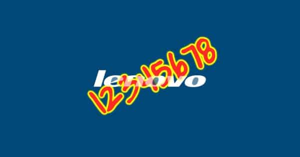 Lenovo dumb password