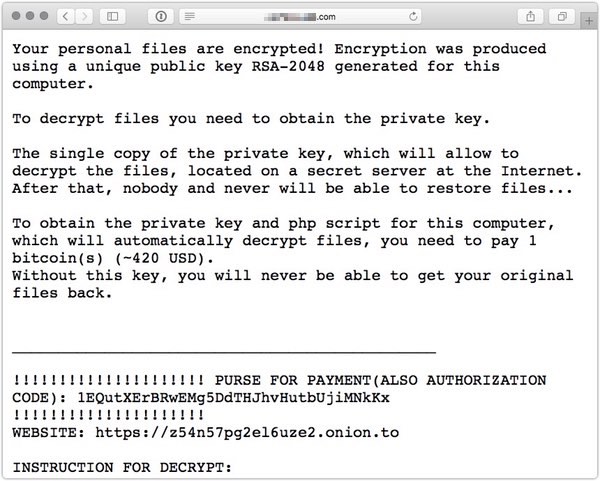 Linux ransomware demand