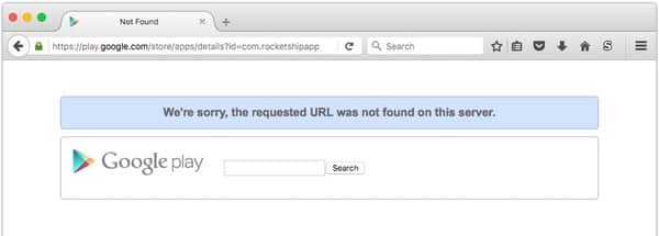 App removed