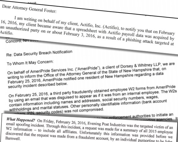 Disclosure letters