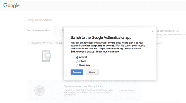 Google authenticator 4