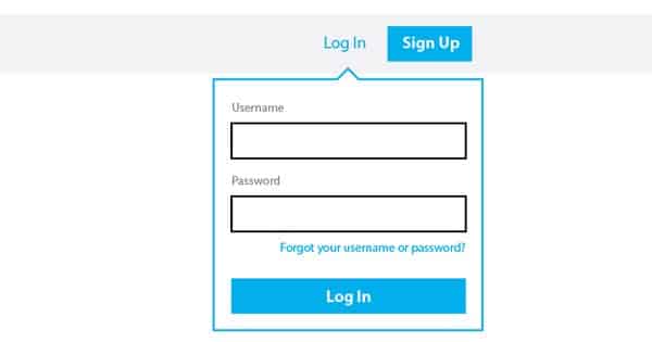 Login form