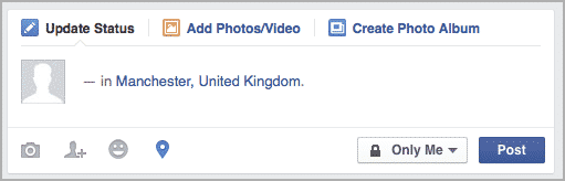Facebook location
