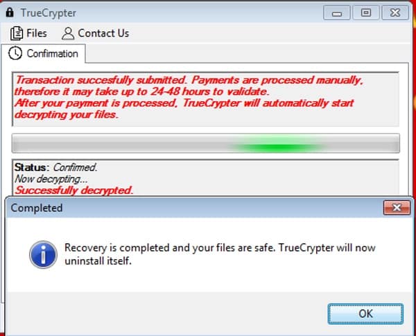 Decrypting itself