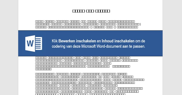 Malicious Word document