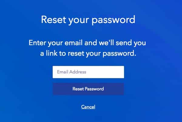 Reset your Pandora password