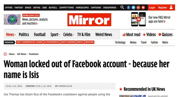 Mirror article