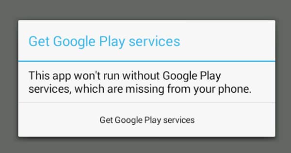 Wont run without google play