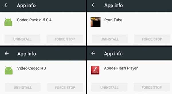 Malicious apps