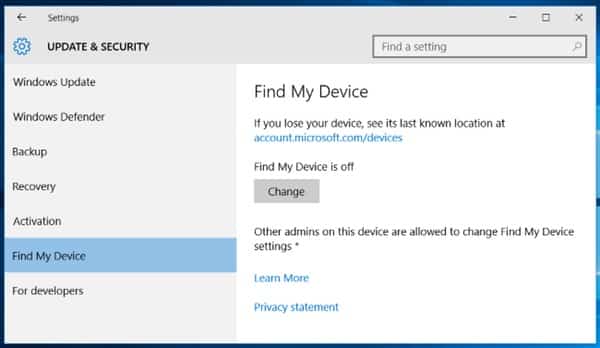 Find my device