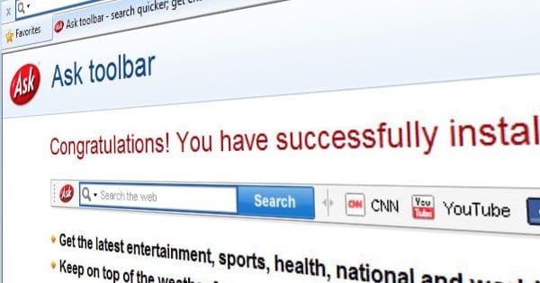 Ask toolbar updates hijacked by attackers to install suspicious code