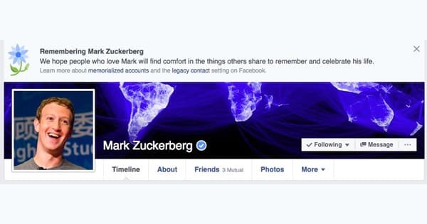 Facebook death bug