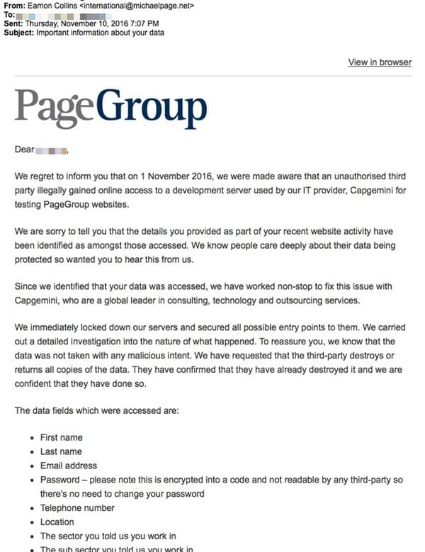 Michael page advisory