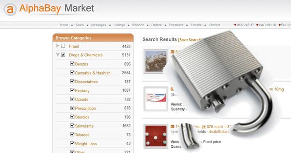 218,000 private unencrypted AlphaBay dark web messages exposed