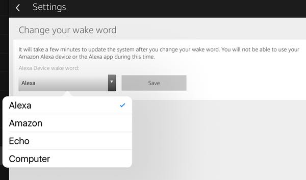 Wake word