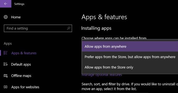 Windows 10 setting