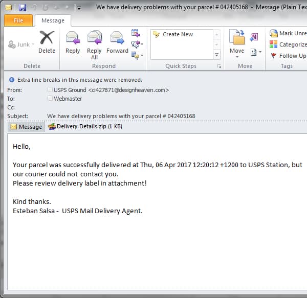 Usps malware