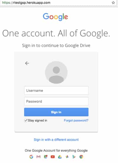 Phishing test page