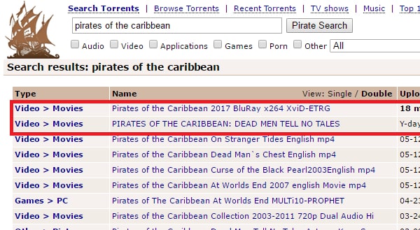 Pirate torrents