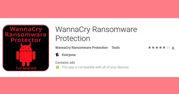 Yup, the Android app store is full of useless, unwanted anti-WannaCry apps