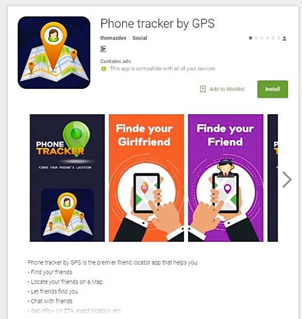 Phone tracker app