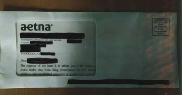 Aetna envelope