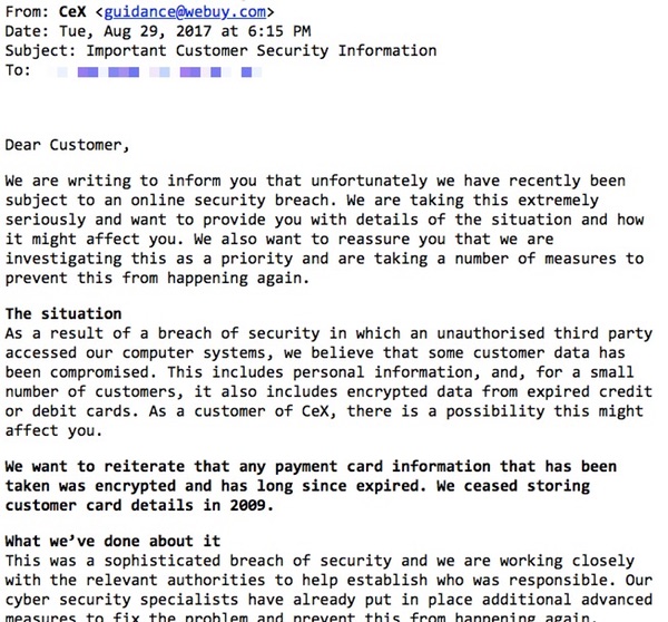 Cex email
