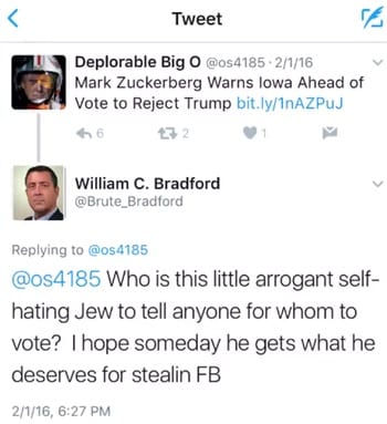 Tweet zuckerberg