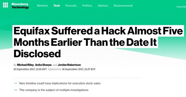 Misleading headlines about Equifax's *earlier* hack