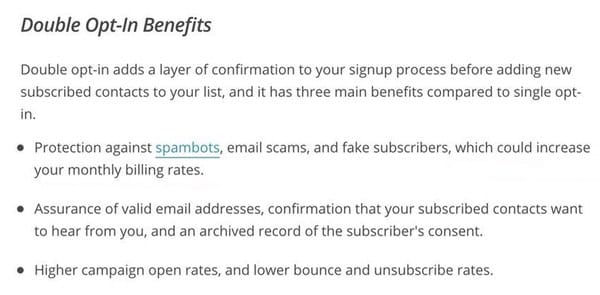 Double opt in benefits