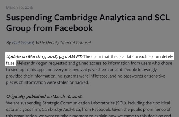 Not data breach