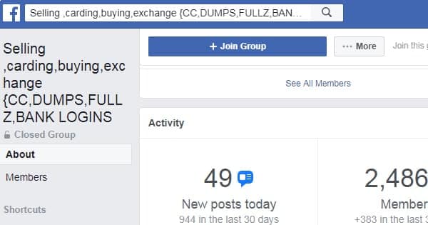 Facebook crime forums existed unchallenge for up to nine years