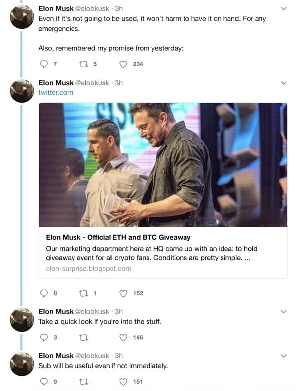 Fake elon tweets 1