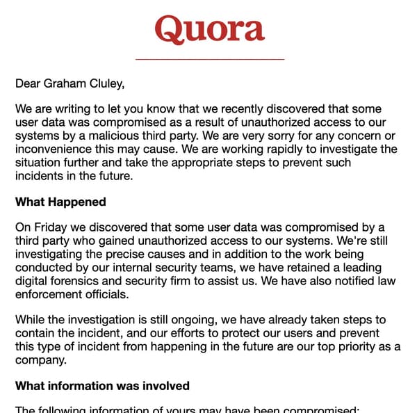 Quora email