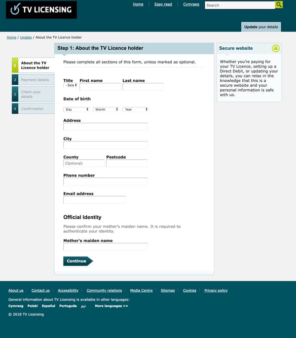 TV license scam
