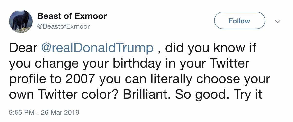 Trump twit