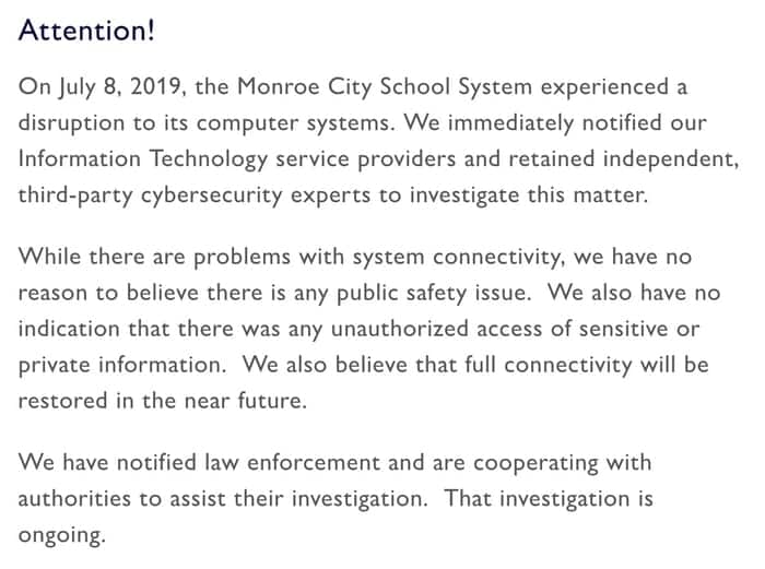 Monroe statement