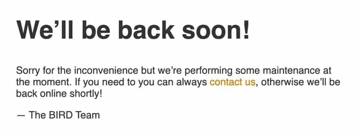 Back soon
